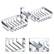 thumbnail image 4 of Naiovety Jabonera de baño doble portátil, sin perforaciones de aluminio, sin taladro, soporte para estante montado en la pared, caja de jabón Juegos de accesorios de baño, 4 of 6