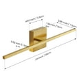 thumbnail image 4 of KAISITE Modern Bathroom Vanity Light 24 inch Dimmable Gold Bathroom Light Fixtures for Bathroom Wall Sconce with 3500K Warm Light Bedroom, 4 of 9