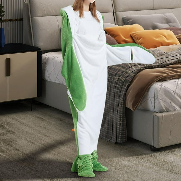 Manta de dinosaurio, saco de dormir de Animal, Sudadera con capucha, Cosplay, regalo acogedor para amantes, ropa de disfraz, ropa de dormir suave, L BLESIY Manta con capucha