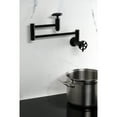 thumbnail image 4 of Kingston Brass KS8100RX Belknap Wall Mount Pot Filler Faucet, Matte Black, 4 of 7