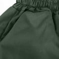 thumbnail image 7 of GiLiling Women Cargo Pants High Waist Baggy Casual Solid Parachute Trousers Loose Fit Y2K Streetwear with Multi Pockets (Blackish Green, 12-13 Years), 7 of 7