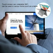 TOPOSH 11.61920*1080P 2-in-1s Touch Screen Mini Laptop,Intel N6000,4 Core,8GB+128GB,Windows 11,Portable,Bluetooth WiFi,Silver,Multilingual for Study,Work,Meeting Daily