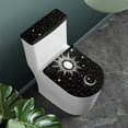 thumbnail image 2 of ZIATUBLE Galaxy Sun Toilet Lid Tank Lid Dust Cover Moon Toilet Seat Lid Cover Pack of 2 with Elastic Edges Toilet Top Cover Tank Lid Round Toilet Seat and Tank Lid Cover Set, 2 of 7