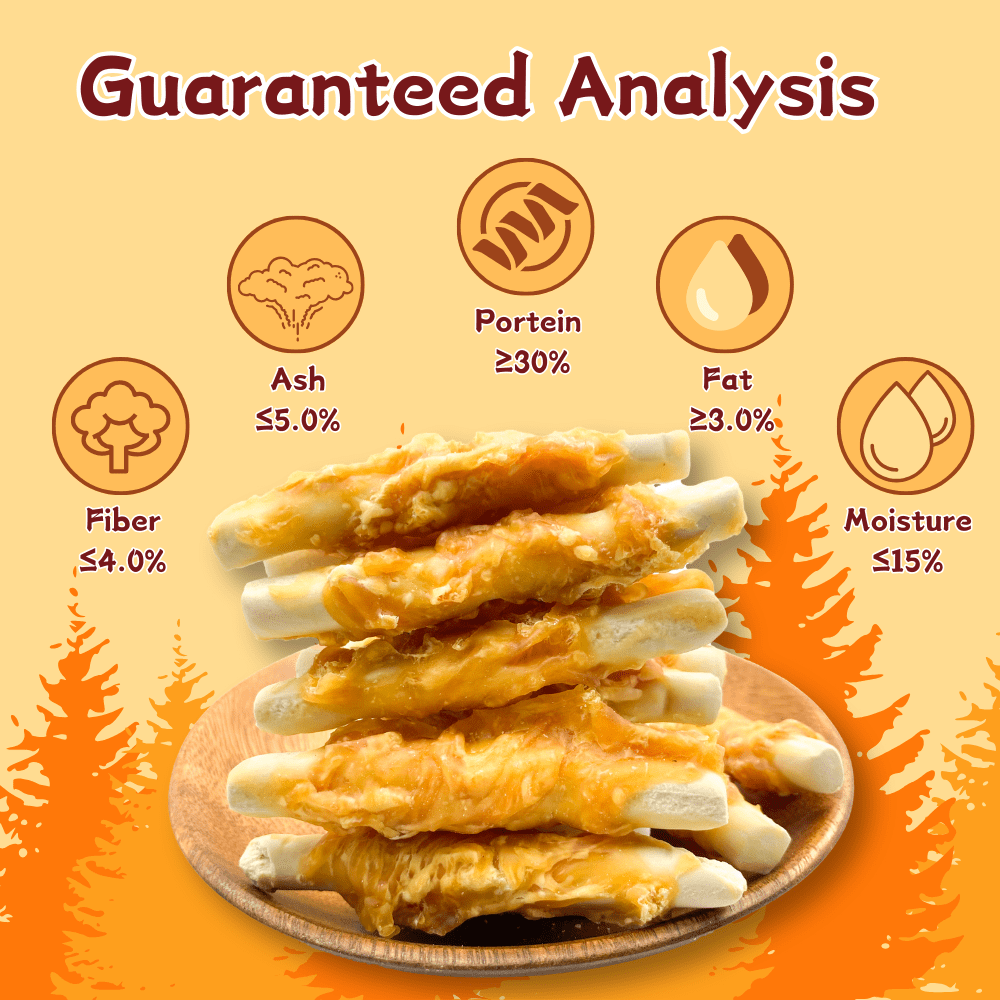 ComfyCradle Chicken & Calcium Milk Sticks Dog Treats, Dental Chews for Strong Bones, High-Protein Chews, 2.65 Pound