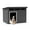Coffee, variant on Plagage Large Dog House Outdoor for Indoor with Weatherproof & Removable Roof Fits Small to Large (Black-Large)