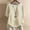 Khaki, variant on YHAJDS Basic Tops for Innerwear or Summer T Shirts Womens Tops Short Sleeve Round Neck Linen Bamboo Button Placket Tee