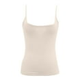 thumbnail image 4 of Bovemsi Women's Tanks & Camis Tank Tops Sexy Slim Fit Spaghetti Strap Top Cute Summer Square Neck White Camisole, 4 of 7