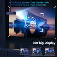 thumbnail image 3 of [Proyector] Proyector exterior XnooGo 4K con enfoque automático 1500 ANSI, 3 of 7
