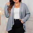 thumbnail image 2 of Dxzfnsa Lightweight Cardigans for Women Reg and Plus Size Light Cardigans for Women Summer Long Sleeves Women Fall Clothes XL-4XL, 2 of 7