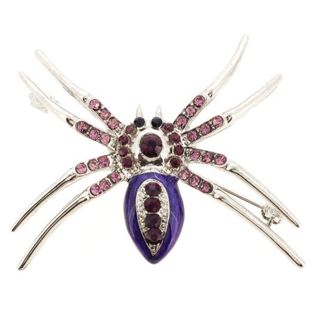 Spider Pin Brooch - Purple Belly Spider Pin Brooch