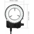 thumbnail image 2 of Adjustable LED Ring Light for Microscopes - White Black, 220V EU Plug, 2 of 5