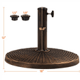 thumbnail image 4 of Alden Design 23lbs Metal Patio Market Umbrella Base for Outdoors, Bronze, 4 of 6