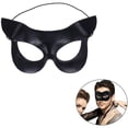 thumbnail image 5 of 2 uds. Máscara de gato para mujer, accesorio de disfraz de media cara, recuerdos de fiesta, máscara de disfraces de Halloween, máscara de mascarada, media máscara de ojo de gato, 5 of 5