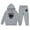 Grey, variant on Toddler Outfit Sets Graphic Long Sleeve Sweatshirt Pullover Tops Joggers Pants Casual Kids 2 Piece Fall Outfits Girls