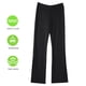 thumbnail image 2 of Pantalones negros con cintura baja y fondo acampanado para mujer, mallas deportivas ajustadas, pantalones elásticos (M), 2 of 8
