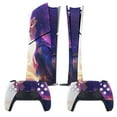 thumbnail image 2 of Skin Sticker for PS5 Slim Standard Disc Digital Edition Console and Controllers Decals for Playstation 5 (Woman Superhero,PS5 Disc Edition), 2 of 5