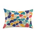 thumbnail image 7 of Yayeee Pillowcase Queen Size Set of 2 Satin Wrinkle Resistant Pillow Case, Colorful Clover Pattern, 7 of 7