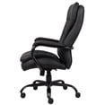 thumbnail image 6 of Pemberly Row Leather Upholstered Swivel Office Chair in Black, 6 of 7