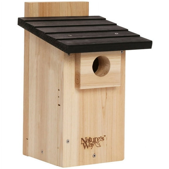 Nature's Way CWH4 12" H x 7-1/2" W x 8-1/8" D Bluebird Box House with Window