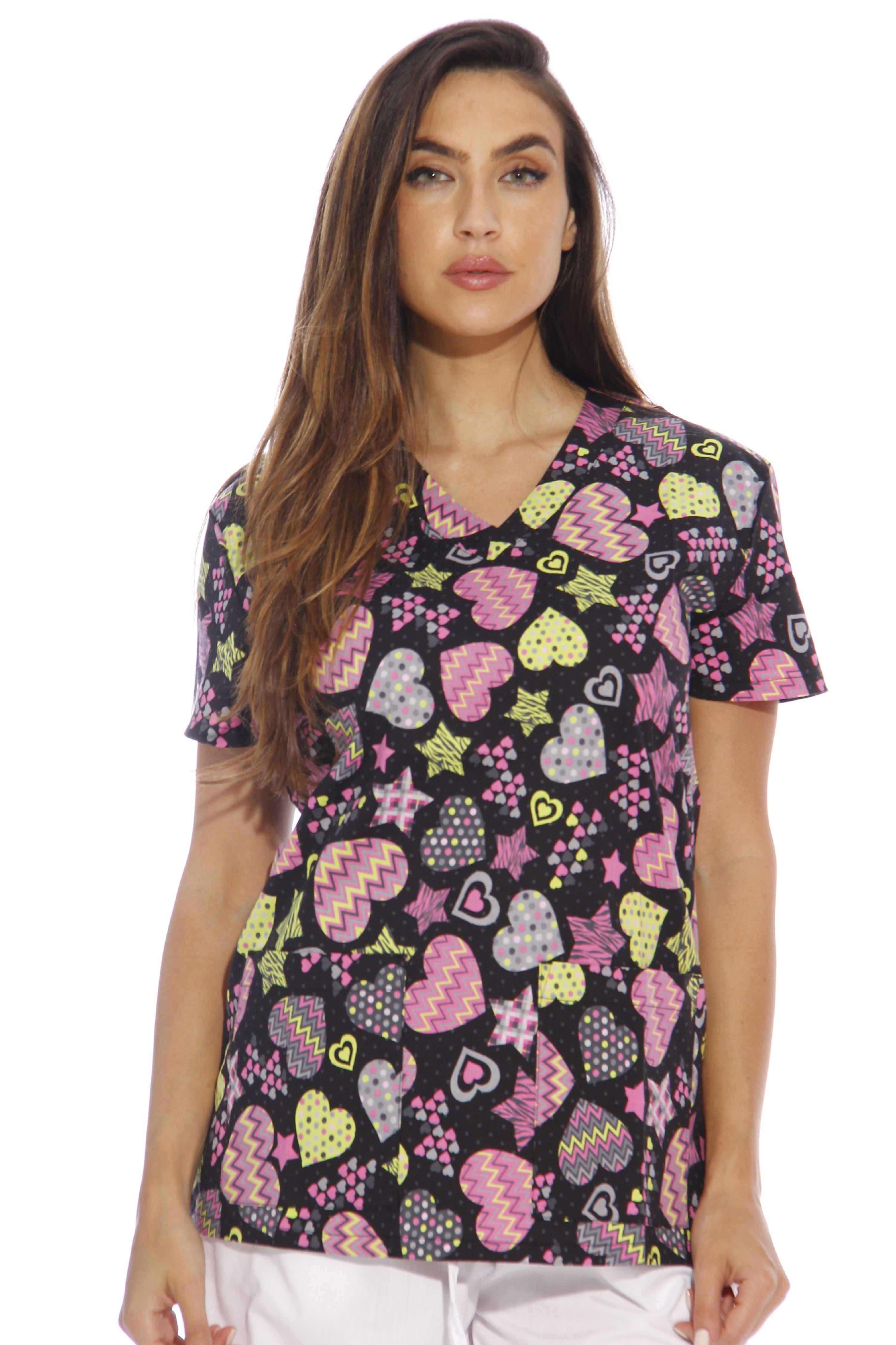 Dreamcrest Dreamcrest Women's Scrub Tops / Holiday Scrubs / Nursing