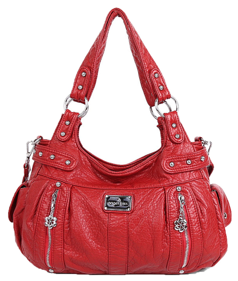 Popular Women's Pouch Handbags Wine Red PU Hot Sale Multi-Color Cross-body Pouch