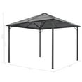 thumbnail image 2 of vidaXL Gazebo Canopy Party Tent Patio Pavilion with Curtains Aluminum Black, 2 of 6