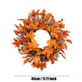 thumbnail image 2 of Couronne de Simulation d'Automne pour Porte d'Entrée, Guirlande en Rotin, Feuille d'Érable, 2 of 8