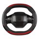 thumbnail image 3 of Para Peugeot 3008 4008 5008 Funda para volante de coche de fibra de carbono + cuero PU Accesorios para interior de coche, 3 of 5