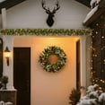 thumbnail image 5 of IDEALHOUSE Full Holiday Christmas Wreath Set Green 6FT with Garland Canes Teardrop Arc, Artificial Pine Bundle for Home Door Mantel Stairs Entry, 5 of 6