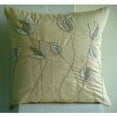 thumbnail image 3 of Pillow Covers, Cream Throw Pillows For Couch 16x16 inch (40x40 cm), Silk Pillowcase&nbsp;With Zipper, Nature & Floral, Lily, Contemporary Designer Pillow Covers - Lily Of The Valley, 3 of 4