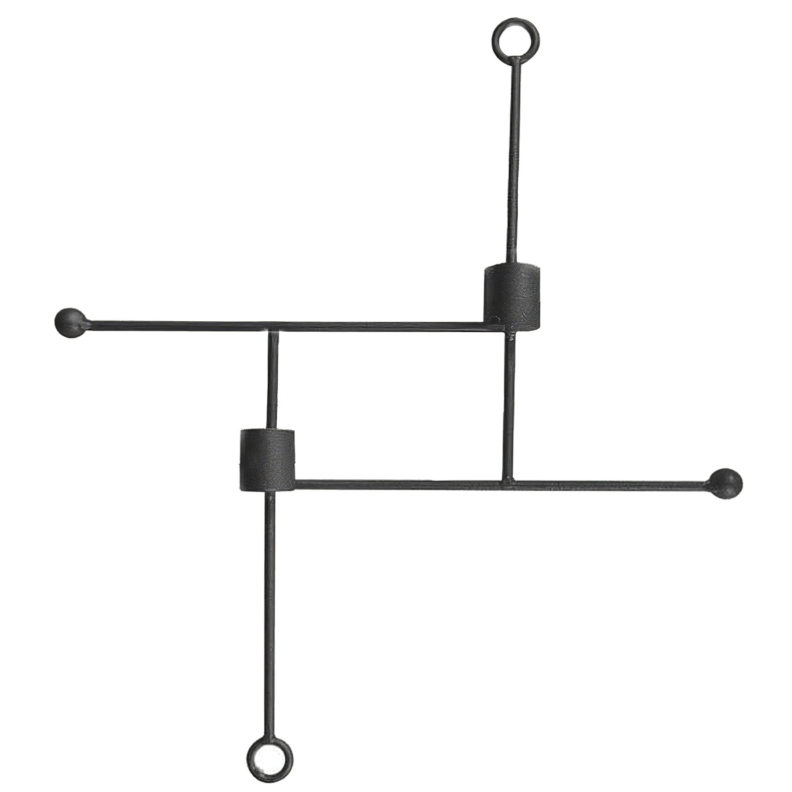 Wall Mounted Candle Holder Decorative Metal Geometry Candlestick Iron