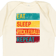 thumbnail image 4 of Inktastic Eat Sleep Pickleball Repeat Boys or Girls Long Sleeve Baby Bodysuit, 4 of 5