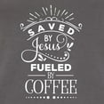 thumbnail image 5 of Wild Bobby Saved By Jesus Fueled By Coffee Inspirational/Christian Women Racerback Tank Top, Dark Grey, Large, 5 of 5