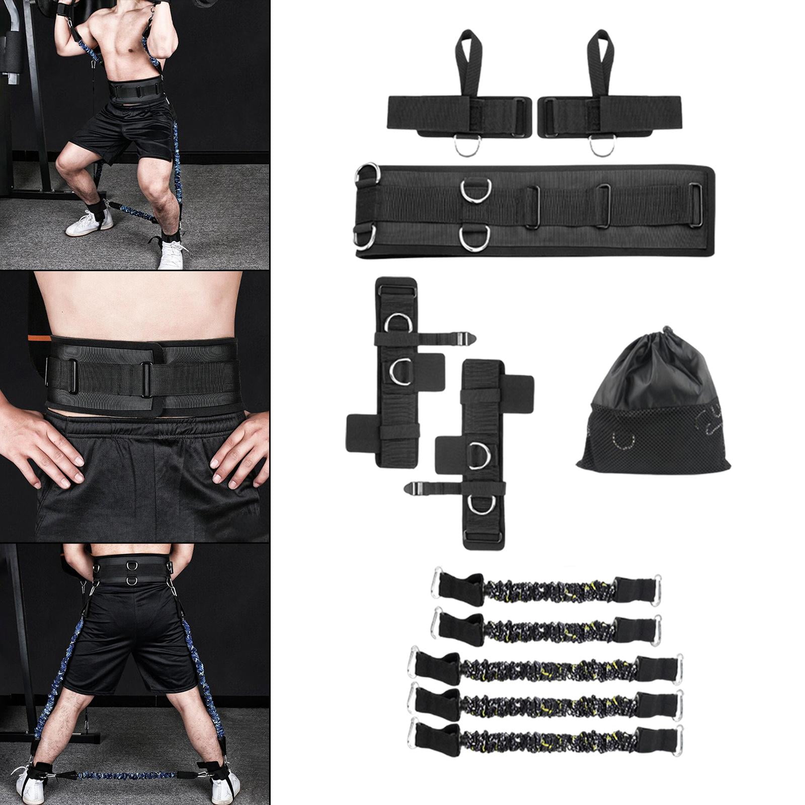 DimyFew Boxing Resistance Bands Set Accessories Premium Materials Vertical Jump Training 2lbs Black