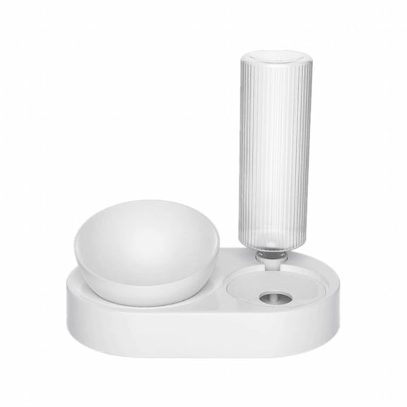 BESTSKY Dog Water Bowl Dispenser,High-Quality Plastic Automatic Water Dispenser for Cats,Multiple Pets Automatic Dog Water Dispenser,White