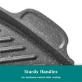 thumbnail image 6 of The Pioneer Woman 12 in Square Non-slip Handle Cast Aluminum Steak Pan, 6 of 9