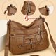 thumbnail image 1 of LHSHID Vintage chic rivet accent soft PU leather crossbody shoulder bag-spacious multi-zipper messenger bag with adjustable strap, perfect for women on-the-go-stylish, durable, and easy to clean, 1 of 1