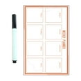 thumbnail image 3 of Fridge Calendar Board Removable Weekly Planner Whiteboard Noticeboard Note Memo Board Wall Hanging Cork Wood Dry Wipe, 3 of 12