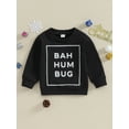 thumbnail image 2 of Bagilaanoe Baby Girl Boy Casual Sweatshirt Toddler Long Sleeve Letter Print Pullover 6M 12M 18M 24M 3T 4T Kids Fall Loose Tee Tops, 2 of 8