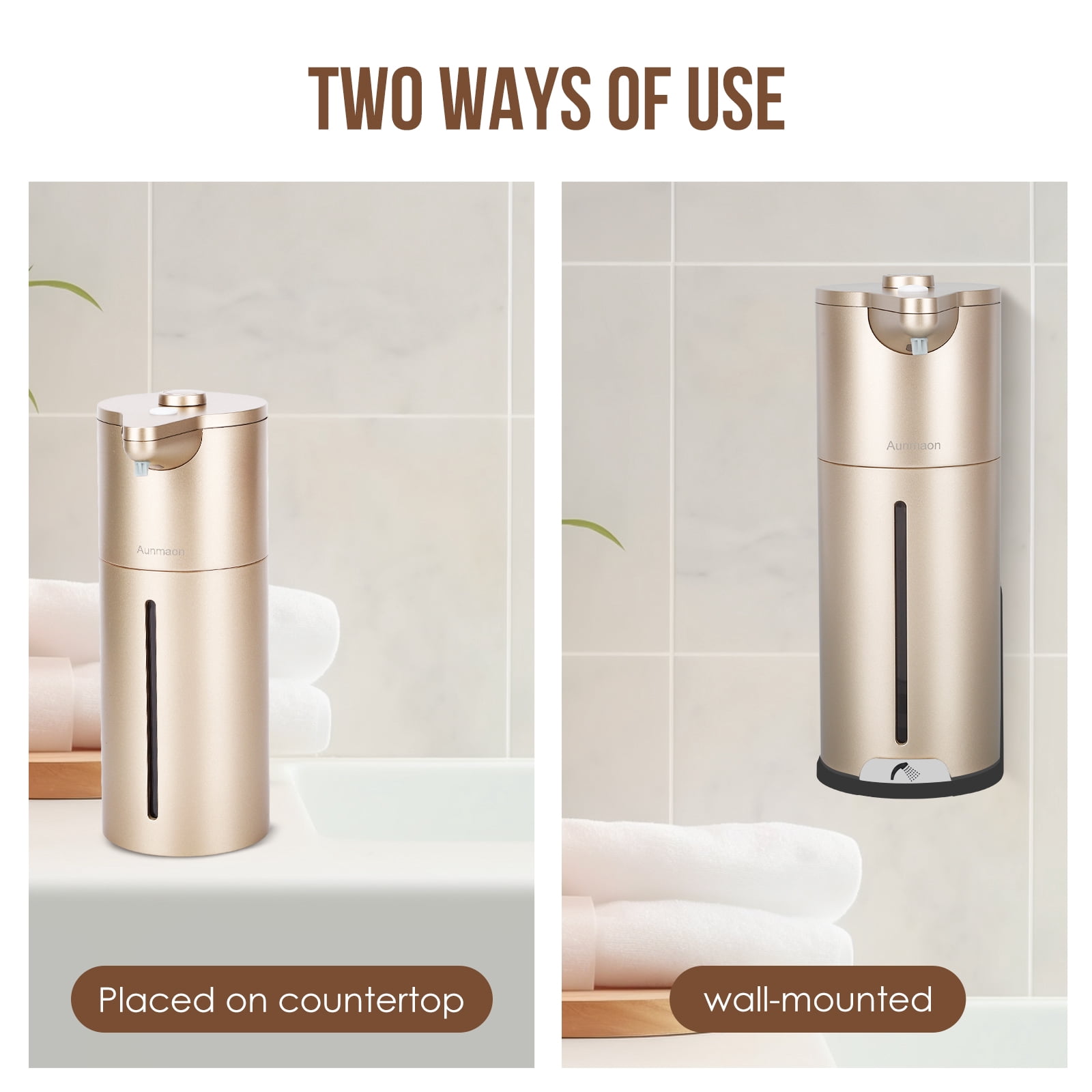 Automatic Soap Dispenser Touchless,Simple Physical Adjustment Hand Soap Dispenser,Low Battery Consumption Dish Soap Dispenser Kitchen Bathroom,Hands Free Auto Soap Dispenser