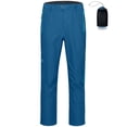 thumbnail image 2 of Little Donkey Andy Men's Waterproof Rain Pants Windproof Overpants Lightweight Outdoor Trousers for Hiking Golf Fishing Denim Blue XXL, 2 of 7