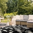 thumbnail image 5 of SAFAVIEH Courtyard Trena Fishes Indoor/Outdoor Area Rug, Black/Beige, 10' x 14', 5 of 13