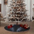 thumbnail image 4 of Disketp Elegant Feathered Floral Wings Christmas Tree Skirt, Christmas Tree Decorations, Christmas Decor, Tree Mat Decoration(30-48IN)-30", 4 of 6