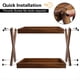 thumbnail image 3 of Organizador de Estantes de Madera para Encimera, Estante de Madera de 2 Niveles para Accesorios de Cafetería para el Hogar, la Oficina y el Baño., 3 of 5