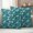 Snow Teal, variant on Green White Floral Outdoor Waterproof Pillow Covers, Farmhouse Retro Botanical Leaves Decorative Square Throw Pillowcase Sofa Cushion Sham for Patio/Couch/Chair, 18"x18" 2 Pack