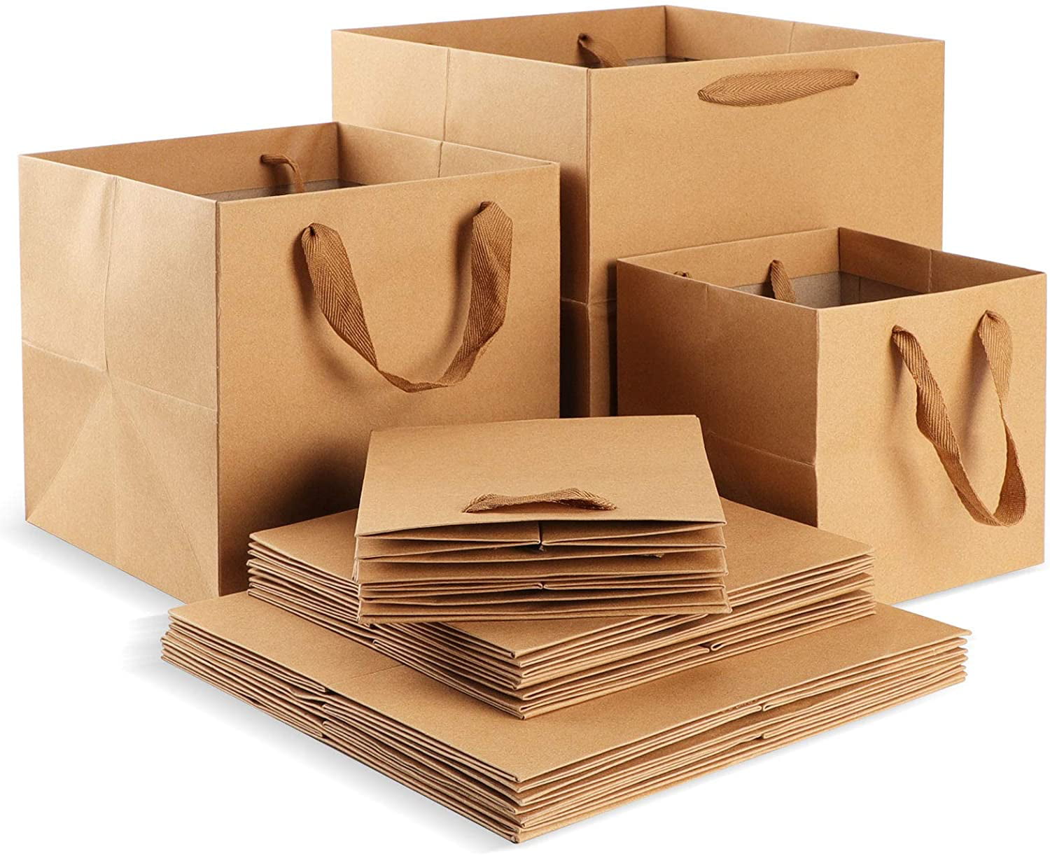 10Pcs/set Kraft Bags Food Wrapping Bags Brown Wedding Party Favor Bread Sandwich 