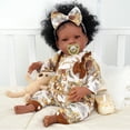 thumbnail image 4 of Muñeca BABESIDE Megan Relike Reborn Black Girl 45 cm con ropa, 4 of 7