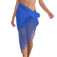 thumbnail image 2 of Conairie Women Swimsuit Cover Up Skirt Loose Mesh Sheer Beach Wraps Summer Short Coverups Vacation Outfits Blue One Size, 2 of 5