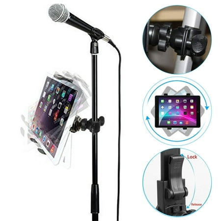Tablet Mount, EEEKit Adjustable 360 Degree Rotation  Microphone Stand Tablet Mount Holder Compatible with 7