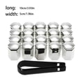 thumbnail image 3 of Sidaley Tapa de válvula de neumático de coche ABS de 20 piezas, reemplazo elegante portátil, pieza protectora Hexagonal para vehículo automotriz Vehículos, repuestos y accesorios Mis Plata Sidaley VI018341-02, 3 of 6